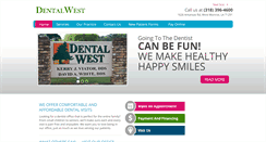 Desktop Screenshot of dentalwest.net